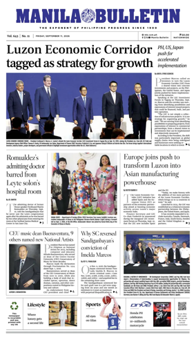 Cover of Manila Bulletin