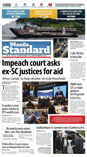 Cover of Manila Standard