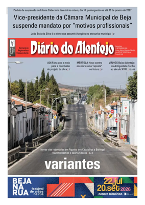 Cover of Diario do Alentejo
