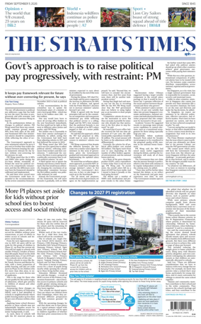 Cover of The Straits Times