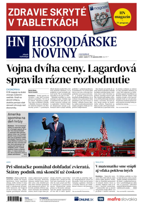 Cover of Hospodarske noviny