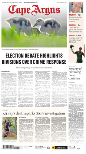 Cover of Cape Argus (PM Edition)