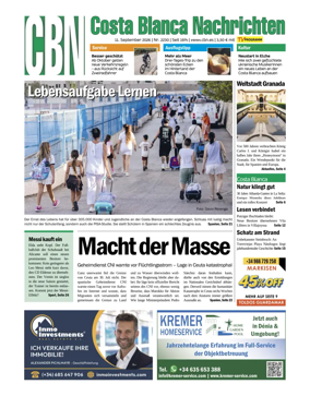 Cover of Costa Blanca Nachrichten