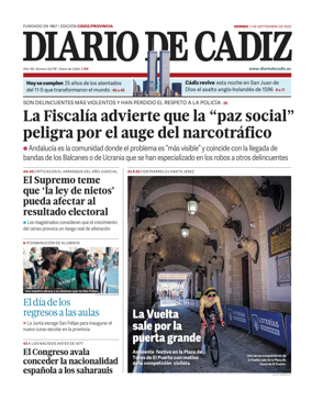 Cover of Diario de Cadiz