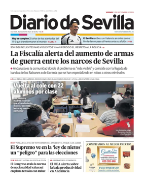 Cover of Diario de Sevilla