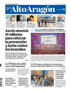 Cover of Diario del Alto Aragon