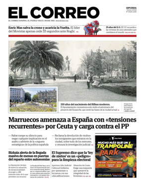 Cover of El Correo (Gipuzkoa)