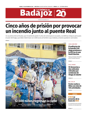 Cover of La Cronica de Badajoz BE