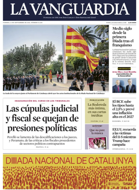 Cover of La Vanguardia (1st Edition)