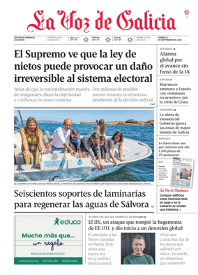 Cover of La Voz de Galicia (Barbanza)
