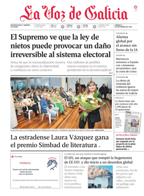 Cover of La Voz de Galicia (Deza)
