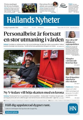 Cover of Hallands Nyheter