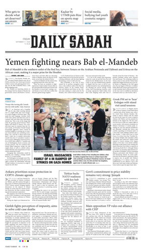 Cover of Daily Sabah (Turkey)