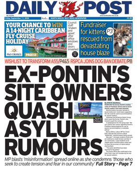 Cover of Daily Post (North Wales)