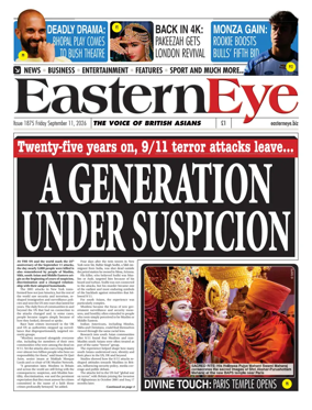 Cover of Eastern Eye (UK)