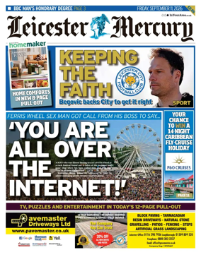 Cover of Leicester Mercury
