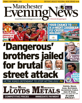 Cover of Manchester Evening News