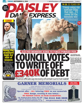 Cover of Paisley Daily Express