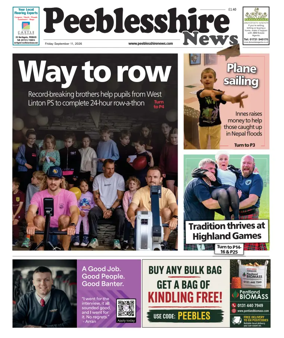 Cover of Peebleshire News