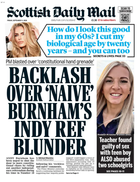 Cover of Scottish Daily Mail
