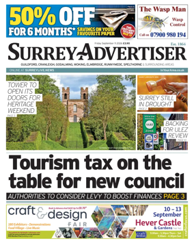 Cover of Surrey Advertiser
