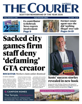 Cover of The Courier & Advertiser (Angus and Dundee)