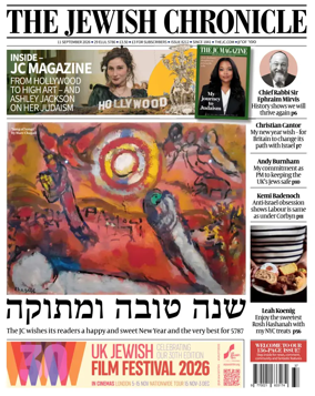 Cover of The Jewish Chronicle