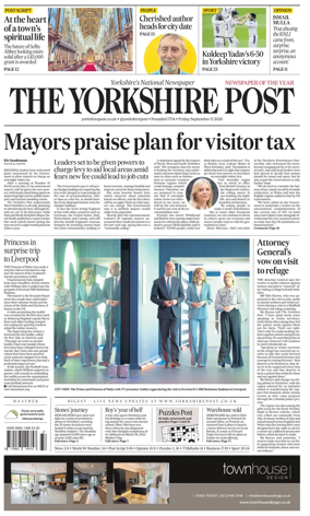 Cover of Yorkshire Post