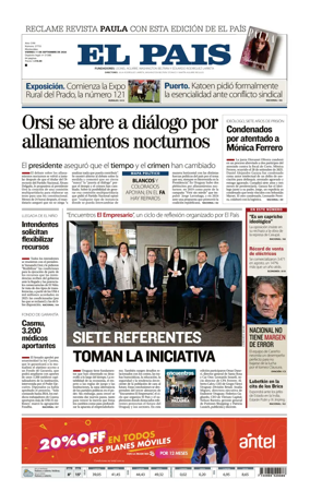 Cover of El Pais (Uruguay)