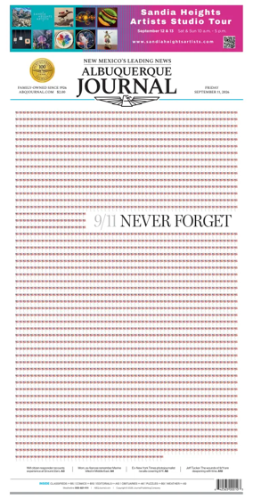 Cover of Albuquerque Journal