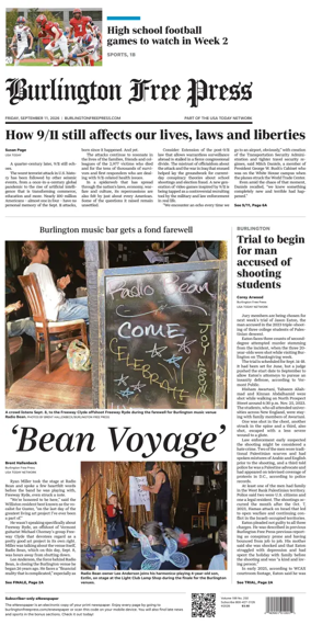 Cover of Burlington Free Press