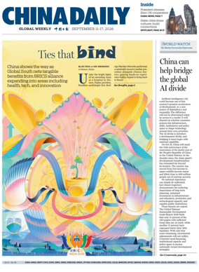 Cover of China Daily Global Edition (USA)