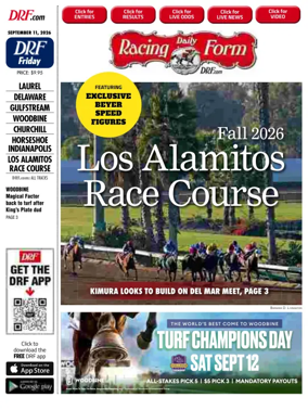 Cover of Daily Racing Form National Digital Edition