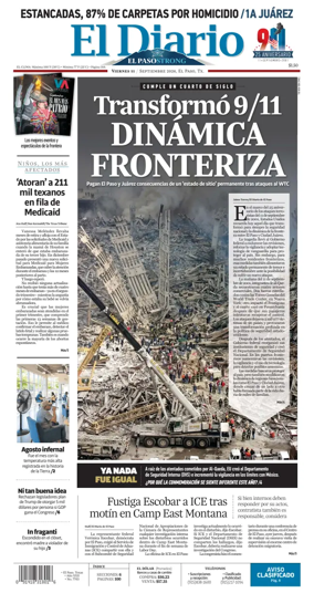 Cover of El Diario de El Paso