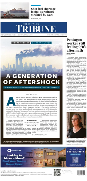 Cover of Great Falls Tribune