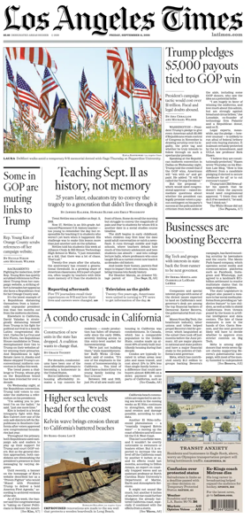 Cover of Los Angeles Times