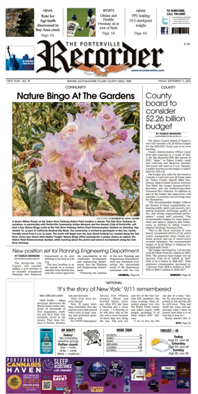 Cover of Porterville Recorder