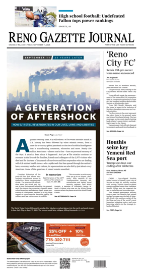 Cover of Reno Gazette Journal