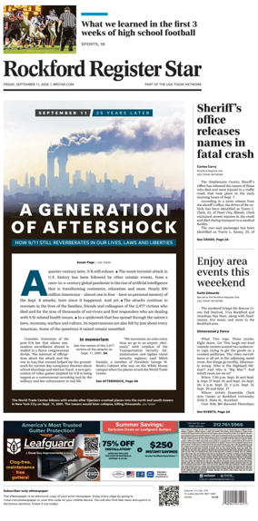 Cover of Rockford Register Star