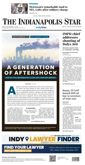 Cover of The Indianapolis Star