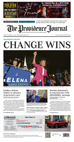 Cover of The Providence Journal