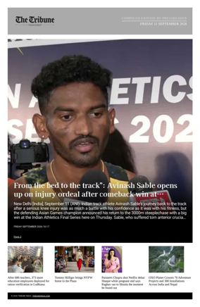 Cover of Tribune India - Compiled Edition