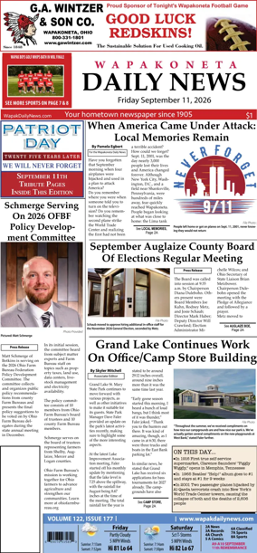Cover of Wapakoneta Daily News