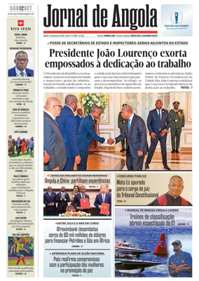 Cover of Jornal de Angola