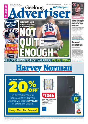 Cover of Geelong Advertiser