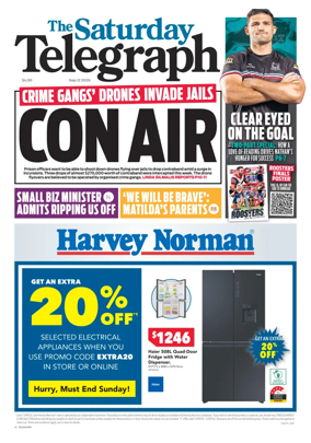 Cover of The Daily Telegraph (Sydney)