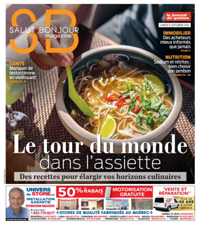 Cover of Le Journal de Quebec - Salut Bonjour Magazine