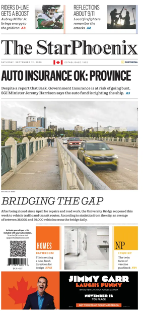 Cover of Saskatoon StarPhoenix