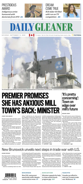 Cover of The Daily Gleaner