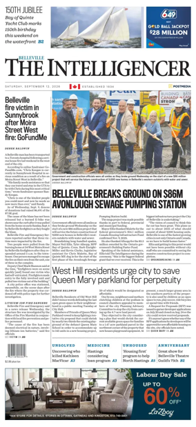 Cover of The Intelligencer (Belleville)